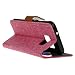 Produktbild Ouneed®Wallet Jeans Schlag-Leder-Standplatz -Fall-Abdeckungs-Haut für Samsung-Galaxy S7 Edge (rosa)