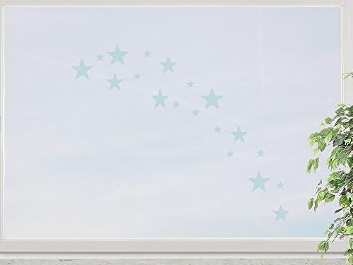 Wandfabrik – Window Sticker 19 Star 2 4 cm Motif (st412) (HG) mint - 748