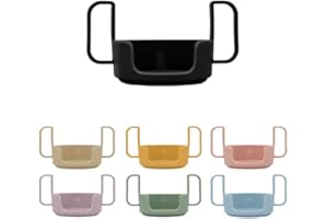 Design Letters Handle for Baby and Kids Personal Tritan Tumbler (Black) - BPA Free, BPS Free and EA Free.Makes it easier for child to drink from the jar, dishwasher safe, lightweight, 20g