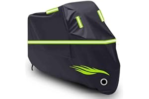 GENÉRICO Funda para Moto compatibles con Kawasaki Z900 2018-Present，Funda Moto Exterior con Tiras Reflectantes