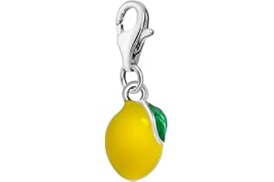 Quiges Charm Pendentif en Argent 925 Fruits et Baies avec Fermoir