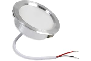 VETRINE IN RETE Vetrineinrete® Faretto 3 watt ad incasso rotondo luce fredda 6500 k luce calda 3000 k luce naturale 4000 k opaco con bordo argento (Luce naturale 4000k)