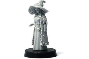 Brother Vinni Witch Wargame - Miniatura in resina, 28 mm, colore: Grigio