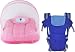 Chinmay Kids Cotton Kids ASSURED Luxury & 4 in 1 Strong Blue Baby Carrier Mosquito Net (Multicolor) RS.749.00
