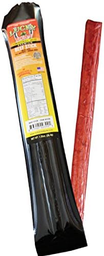 Lucky Beef Jerky - All Natural Premium Beef Stick Original Hot - 1.25 oz.