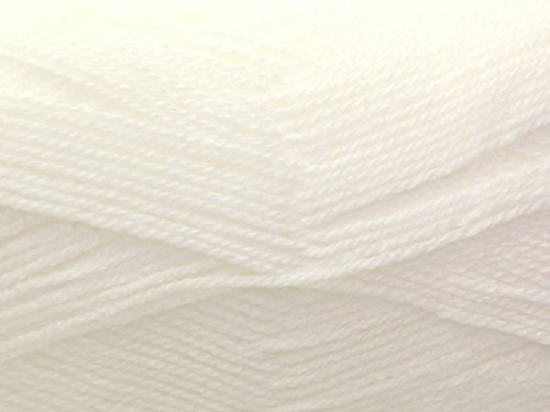Stylecraft Wondersoft Strickmuster 4165 für Babymantel, Snow, Weiß (1001)