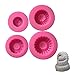 Produktbild LinTimes Silikon-Backform für Cupcakes, Kuchen, Muffins, Zucker-, Schokoladen-Fondant 3d Tire 4pcs