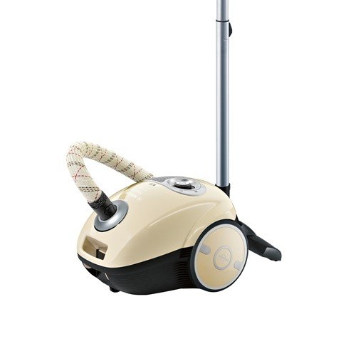 Bosch Hausgeräte BGL35MON Bodenstaubsauger MoveOn, 4 liters, Aluminium, Schwarz, Weiß