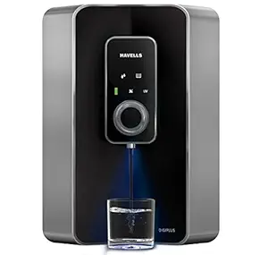 Havells Digiplus 6 Litre Absolutely safe RO + UV purified pH balanced Water Purifier with 8 Stages, Double UV Purification (Silver and Black)