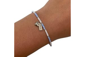 Beadlet Manchester City Football Club Fan Beaded Bracelet With Tag & Heart Charm (Standard)