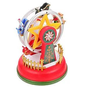 IMIKEYA Christmas Luminous Music Box Light up Ferris Wheel Children Toys Home Desktop Adorn Christmas Eve Xmas Gifts