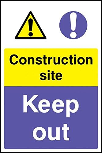 Sign Time | Construction site sign (Corrugated Plastic)| Safety | Construction | Out Door | Indoor Signage | UK Made