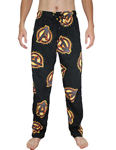 Marvel Comics The Avengers Mens Polar Fleece Sleepwear / Pajama Pants S Multicolor