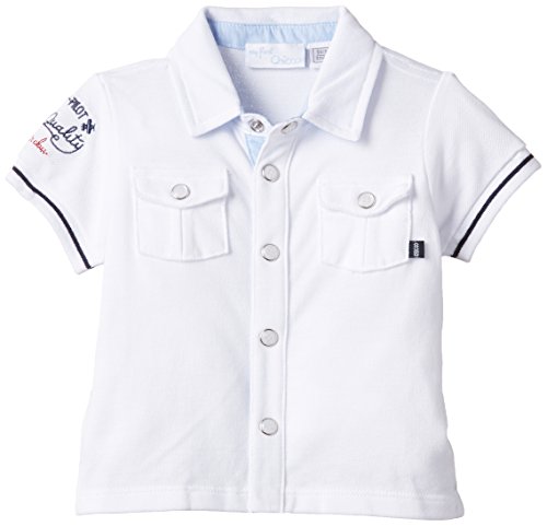 Chicco Baby Boys 0-24m POLO MC Plain Polo Short Sleeve Polo Shirt, White, 0-3 Months (Manufacturer size: 3 Months)