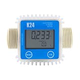 Azul Pro K24 turbina agua aceite de gas combustible Medidor de flujo digital para productos químicos