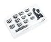 Pretty Woman 24 PCS Airbrush Fake Nails Punk skull Nail File, ABS, Black Silver