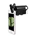 Produktbild JYTFDJ 60-100X Teleobjektiv + 180 ° Handy-Mikroskop LED UV-Licht Schmuck Lupe Lupe Schleife Juwelier Brillenmikroskop Smartphones iPhone Samsung und Tablets Tragbare Clip-On-Micro-Linse