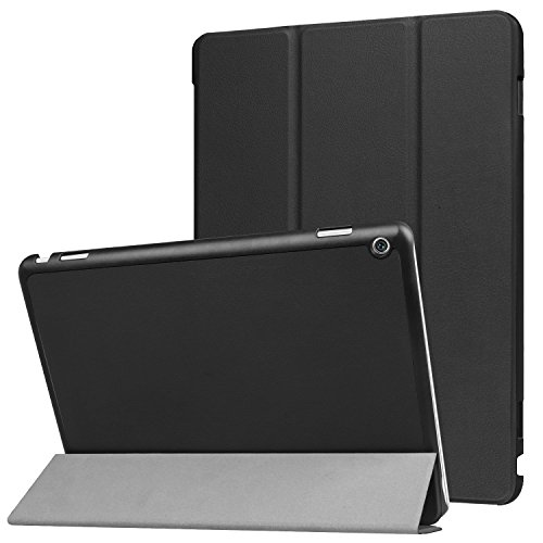 AVIDET Ultra Slim Huawei MediaPad M3 Lite 10 Hülle Case Superleicht Ständer Smart Shell Cover Schutzhülle Etui Tasche für Huawei MediaPad M3 Lite 10 Tablet-PC (Schwarz) - 3