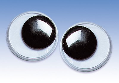 Wackelaugen / Klebeaugen SELBSTKLEBEND (rund / 7 mm - 48 Stück)