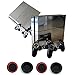 Produktbild Decal Protector Bunte Glossy Decal Skin Aufkleber Faceplates für Playstation 4 PS4 Console und Controller und 4 Stück Daumen Griff Kappe (Grau)