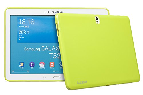 Juppa® Samsung Galaxy Tab Pro 10,1 Zoll SM-T520 SM-T525 TPU Silikon Tasche Hülle Schutzhülle mit HD LCD Displayschutz Schutzfolie Folie (Grün / Green)