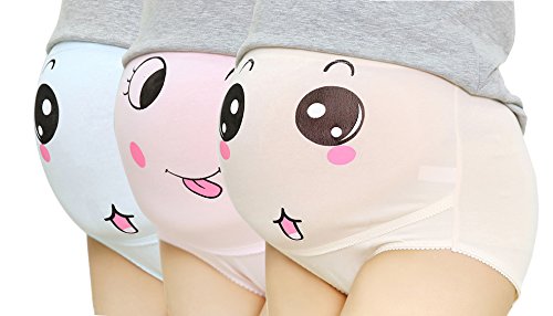 Cotton Whisper Lot de 3 sacs de grossesse réglables Motif sourire -  Multicolore - Large