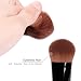 Docolor Powder Foundation Brush Kabuki Contour Liquid Cream Face Make up Brushes Cosmetic Tool (Black)