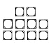 Produktbild Akust Lüfterdämpfer, Dichtung aus Gummi für 40 mm x 40 mm Lüfter 10 Stücke (schwarz)