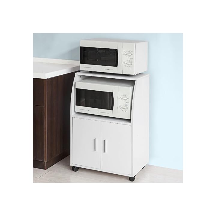 SoBuy FRG241-W Küchenschrank Küchenwagen Rollschrank Getränkewagen
