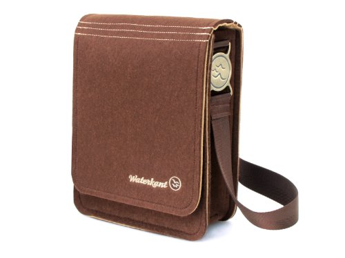 Waterkant Deichkönig Wollfilz Umhängetasche für iPad und iPad Air, braun/beige