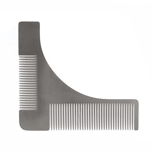SZTARA Stainless Steel Beard Shaping Styling Template Facial Hair Trim Comb