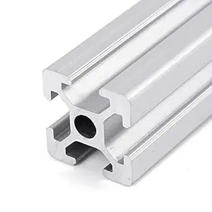 Global Automate Global 2 x 2020 T-Slot Aluminium Extrusion Openbuilds Linear Profile, 3D Printers (450 mm Long) (Silver)