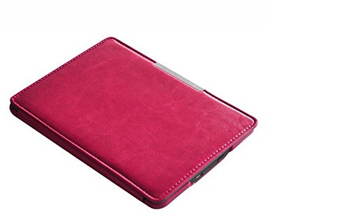 Voguecase® für Amazon Kindle Paperwhite, Sicherheits-Handschlaufe Kunstleder Tasche PU Schutzhülle Tasche Leder Brieftasche Hülle Case Cover (Rosa) + Gratis Universal Eingabestift - 3