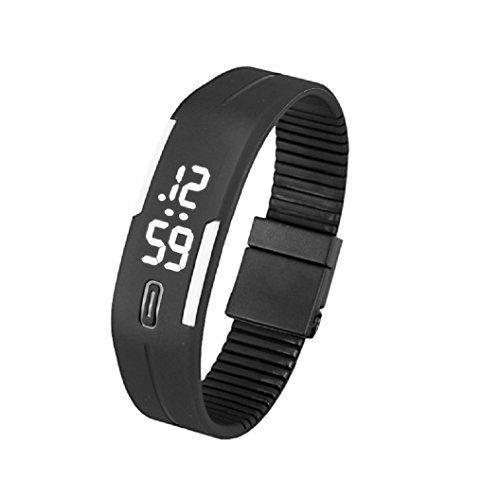 Loveso-Smart-Armband smartarmbanduhr Frauen der Mnner Gummi LED Uhr Datum Sports Armband-Digital-Armbanduhr_Schwarz-Weiss Loveso-Smart-Armband smartarmbanduhr Frauen der Mnner Gummi LED Uhr Datum Sports Armband-Digital-Armbanduhr_Schwarz-Weiss