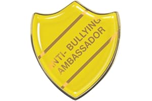 Capricornone Anti Bullying Ambassador Yellow School Shield Badge