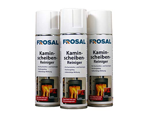 Frosal Kaminscheiben-Reiniger Schaum Spray (3 er Set)