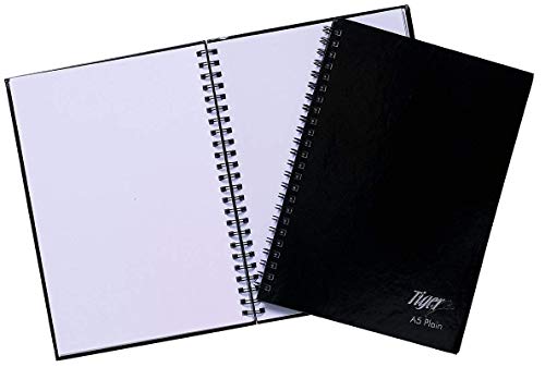 Price comparison product image 2XA5 Spiral Plain Notebook with Hard Cover