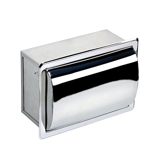 Preisvergleich Produktbild VU*lk Edelstahl Unterputz wasserdicht Badezimmer Papierrollenhalter Feld Toilettenpapier