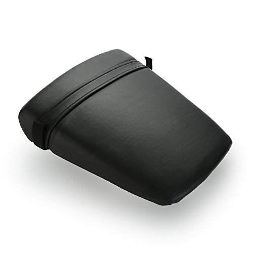 CICMOD Moto Sedile, Nera Alternativa Sellino in Cuoio Artificiale del Passeggero Posteriore di Ricambio per YAMAHA YZF-R6 1998-2002