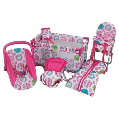 Preisvergleich Produktbild Puppen Zubehörset Puppenbett 5-teilig