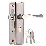 ▲ Para puertas exteriores e interiores que requieren una llave para mayor seguridad o privacidad. Los cierres de puerta de aluminio son una gran ayuda para su familia.