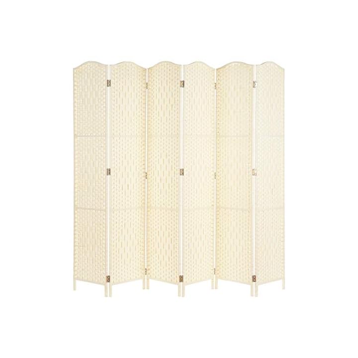 Hartleys Massiver handgefertigter Raumteiler/Paravent aus Korbgeflecht