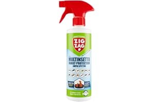 ZIG - ZAG Insetticida Spray Antipulci per ambienti, efficace contro pulci, zecche, mosche, zanzare e formiche, applicabile su cucce di cani e gatti, 400 ml