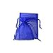 Produktbild Organza-Geschenkbeutel, Kordelzug, für Schmuck, Party, Hochzeit, Geschenktüten für Hochzeit, Babyparty, Party, Gastgeschenke – Blau, 9 cm x 12 cm, 100 Stück