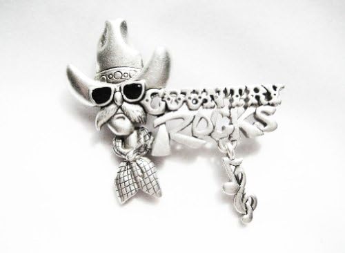 Danecraft Silver - Plated Country Music Pin Brooch