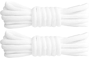 GOODSALEOK 2 Paar Packung ovale Sneaker-Schnürsenkel Laufschuhe Basketballschuhe Turnschuhe Verschleißfest Unisex