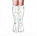Produktbild dfegyfr Men Women Outdoor Sports High Socks Stocking floral Love Heart Wax Colorful Crayon Pencil Like Kid s Drawn Stroke Stripes Texture Hand Art Valentine Tile Length 19.7" in(50cm)