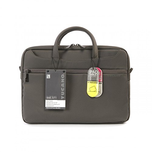 Tucano WO2-MB13-G New Work Out Tasche inkl. Schultergurt für MacBook und Ultrabook 33 cm (13 Zoll) grau - 7