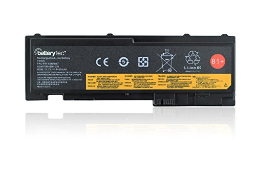 Batterytec® Laptop Akku für LENOVO ThinkPad T420s T420si T430s Series, 0A36287 42T4844 42T4845 42T4846 42T4847 45N1036 45N1037 81+. [11.1V 4400mAh 12 Monate Herstellergarantie] - 4