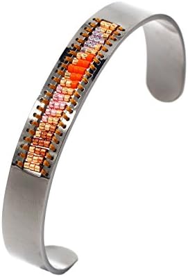 " Black Stainless Steel Bracelet Bangle 2mm Rice Beads Professional Checking Measly (Electrocardiogram (ECG))